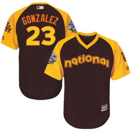 Dodgers #23 Adrian Gonzalez Brown 2016 All-Star National League Stitched Youth MLB Jersey