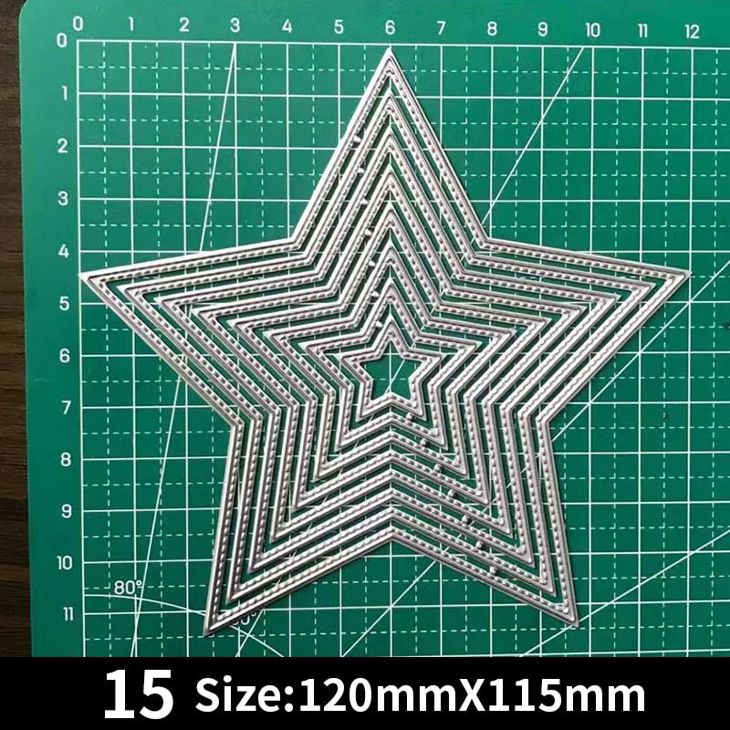 Frames Square Card Curves Border Metal Cutting Dies for DIY Scrapbook Cutting Die Paper Cards Embossed Decorative Craft Die Cut