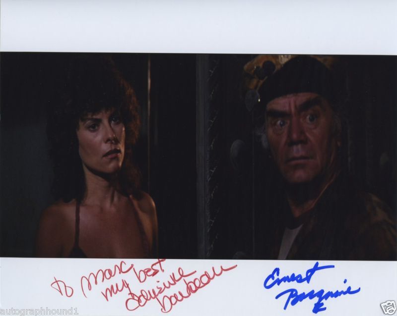 ERNEST BORGNINE BARBEAU SIGNED PIC ESCAPE FROM NEW YORK