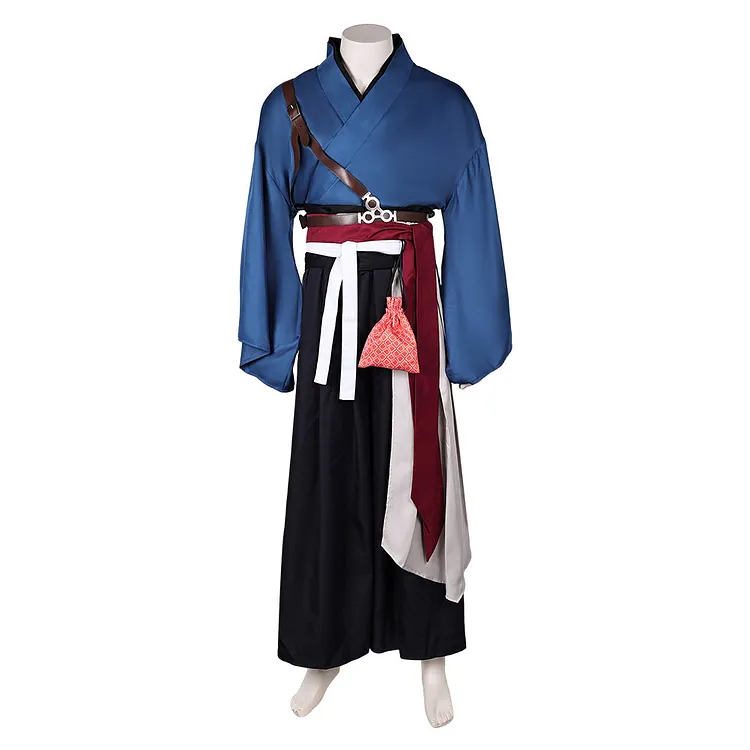 Rise Of The Ronin 2024 Ronin Blue Kimono Outfits Cosplay Costume Halloween Carnival Suit
