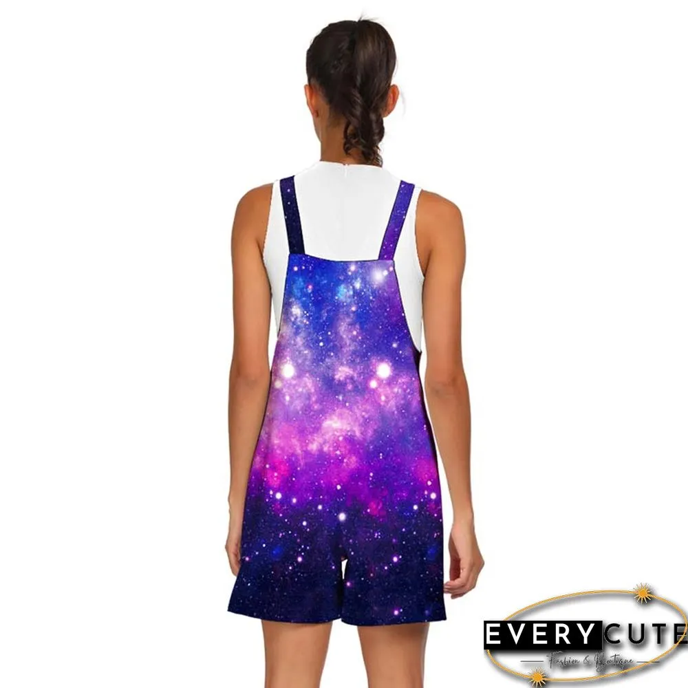 Purple Galaxy Print Romper