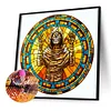 (50*50cm)Stained Glass Halloween - Full Round Drill Diamond Painting