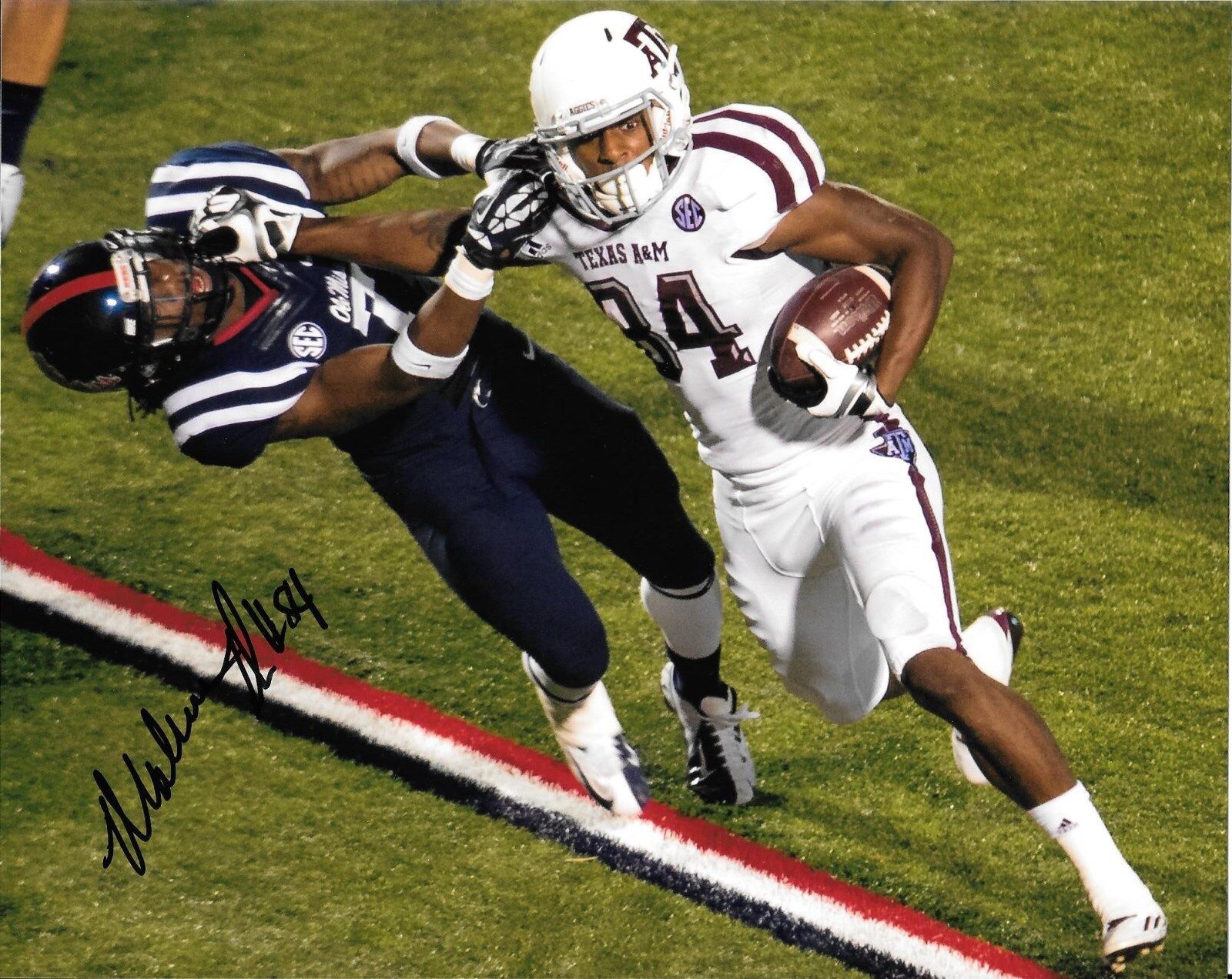 MALCOME KENNEDY HAND SIGNED TEXAS A&M AGGIES 8X10 Photo Poster painting W/COA