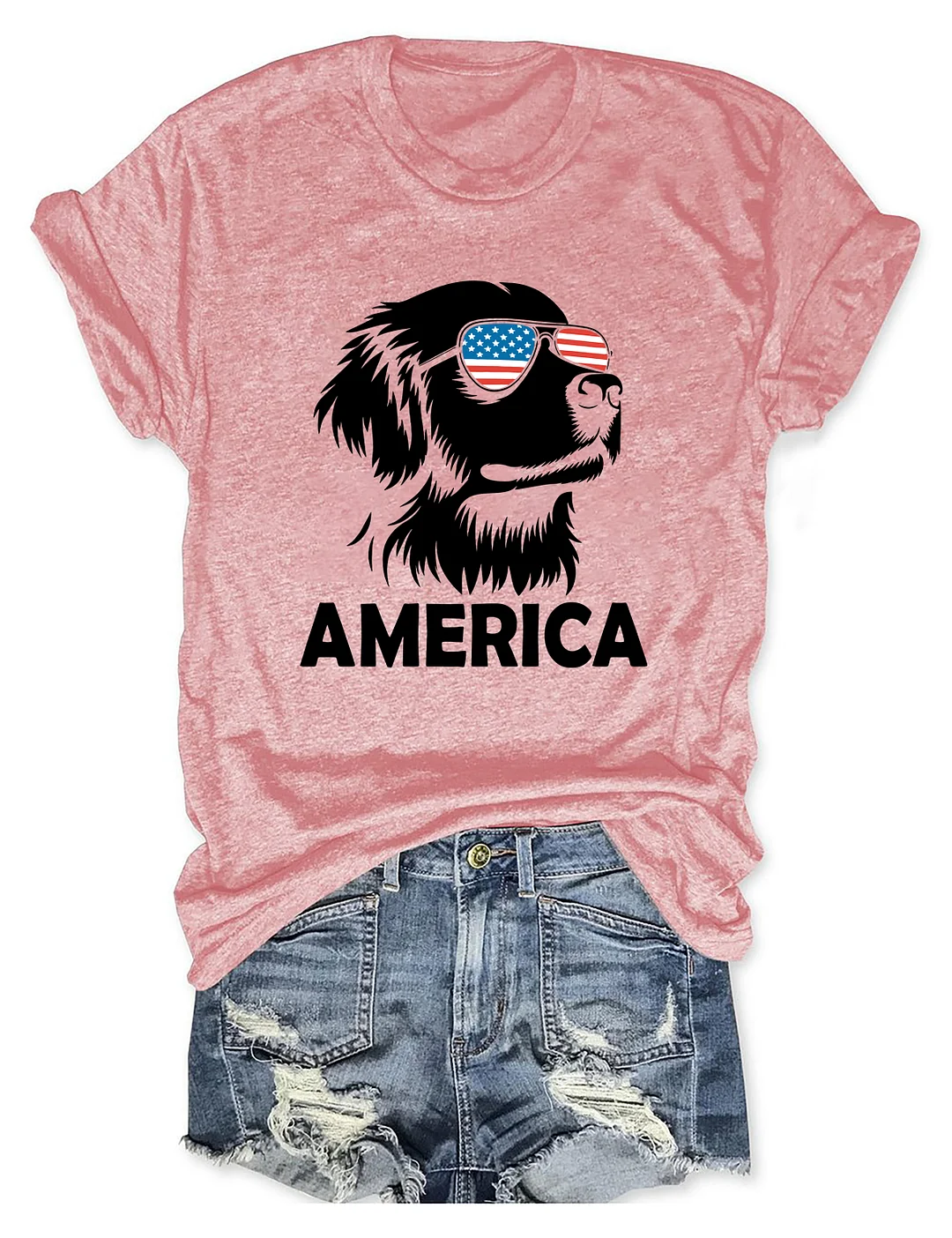 Golden Retriever America 4th Of July T-shirt