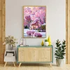 Diamond Painting-DIY Full Round Drill Pink Castle（50*70CM)