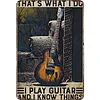 [Grande Taille]C&rsquo;est ce que je fais quand je joue de la guitare et ce que je sais - Panneaux en &eacute;tain m&eacute;tallique(30*40cm)