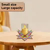 Mandala lotus acrylique DIY peinture en diamant porte-bougies sans bougies table de table de table pour d&eacute;butants adultes