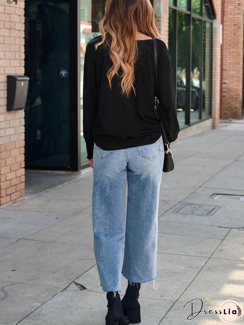 Long Sleeve Crew Neck T-Shirt for Women