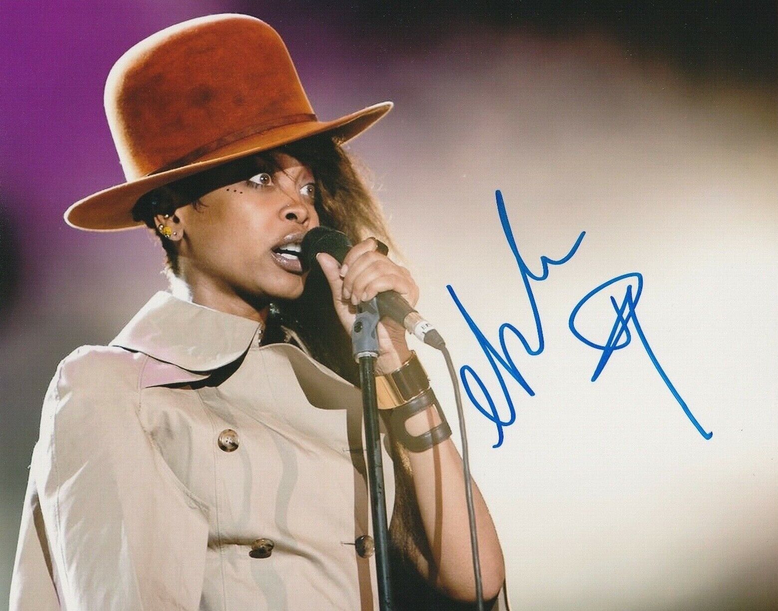 * ERYKAH BADU * signed autographed 8x10 Photo Poster painting * NEXT LIFETIME * BAG LADY * 7