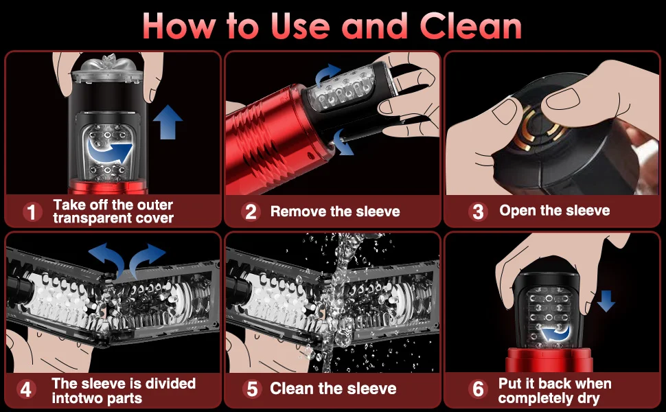 Sex Toy for Men - How to Use and Clean