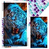 Diamond Painting-DIY Full Round Drill Fierce Tiger(70*40 CM)