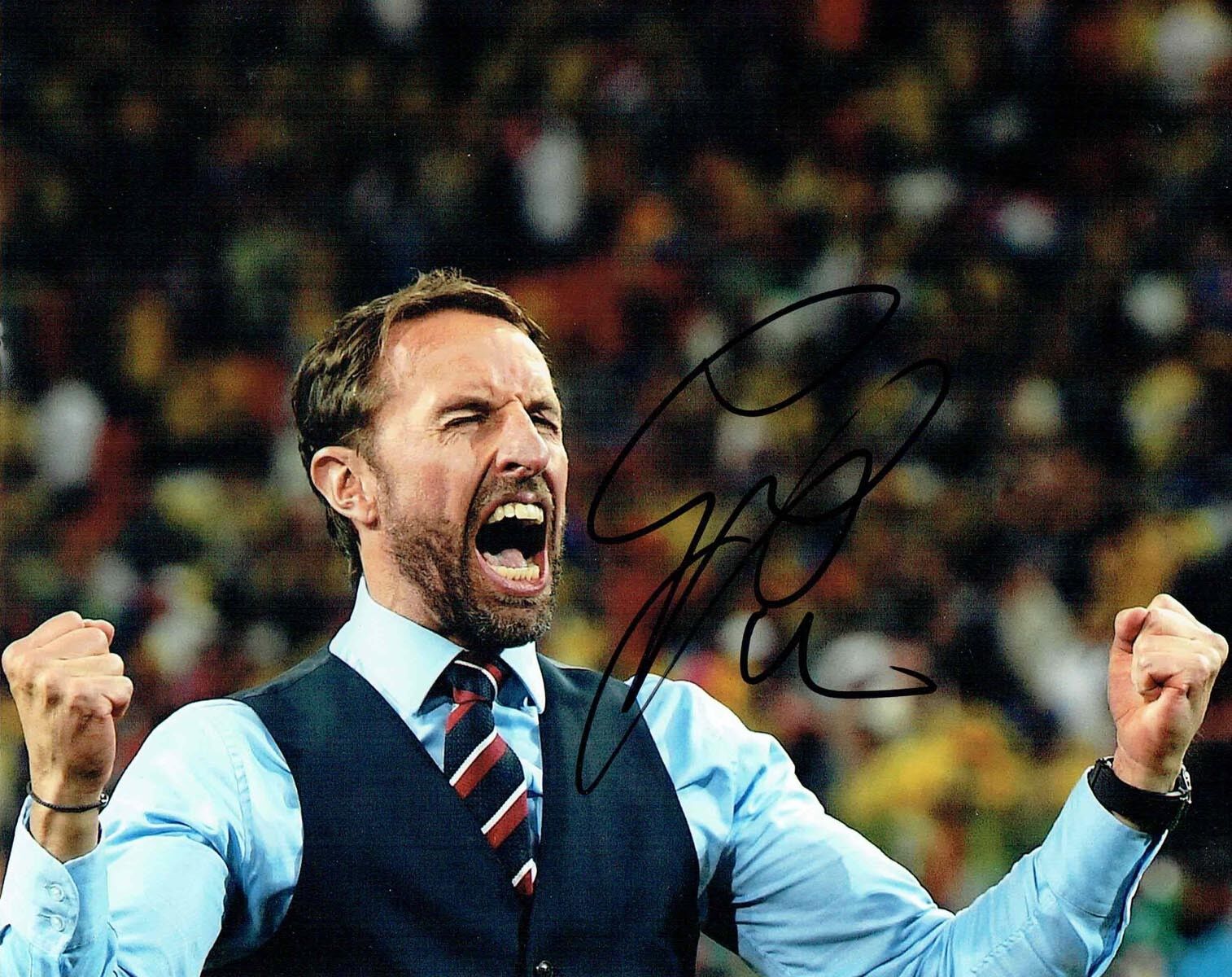 Gareth SOUTHGATE SIGNED Autograph 10x8 Photo Poster painting AFTAL RD COA England Manager