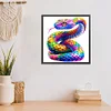 Peinture diamant de perceuse ronde serpent à échelle colorée-30 * 30cm