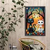 Diamond Painting-DIY Full Round Drill Black White Cats(60*40 CM)