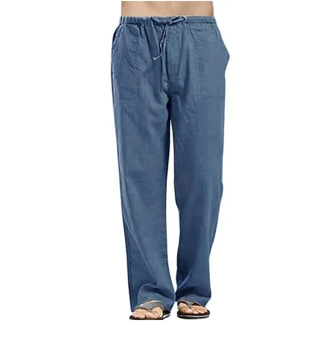 Men's Business Casual Linen Pants