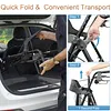 Rollator Walkers with Seat for Seniors, Foldable 8" Big Wheels All Terrain Rolling Walker, Handles and Ergonomic Seat Height Adjustable, 350 lb, FSA HSA Eligible
