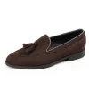 Luxury Tassel Mens Loafers Suede Leather Formal Shoes