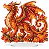 (Dragon)DIY Pearl Diamond Painting Acrylic Stand, Double-Sided Printed Tabletop Decoration, Special Shaped Diamond Art Craft Kit for Home Decor