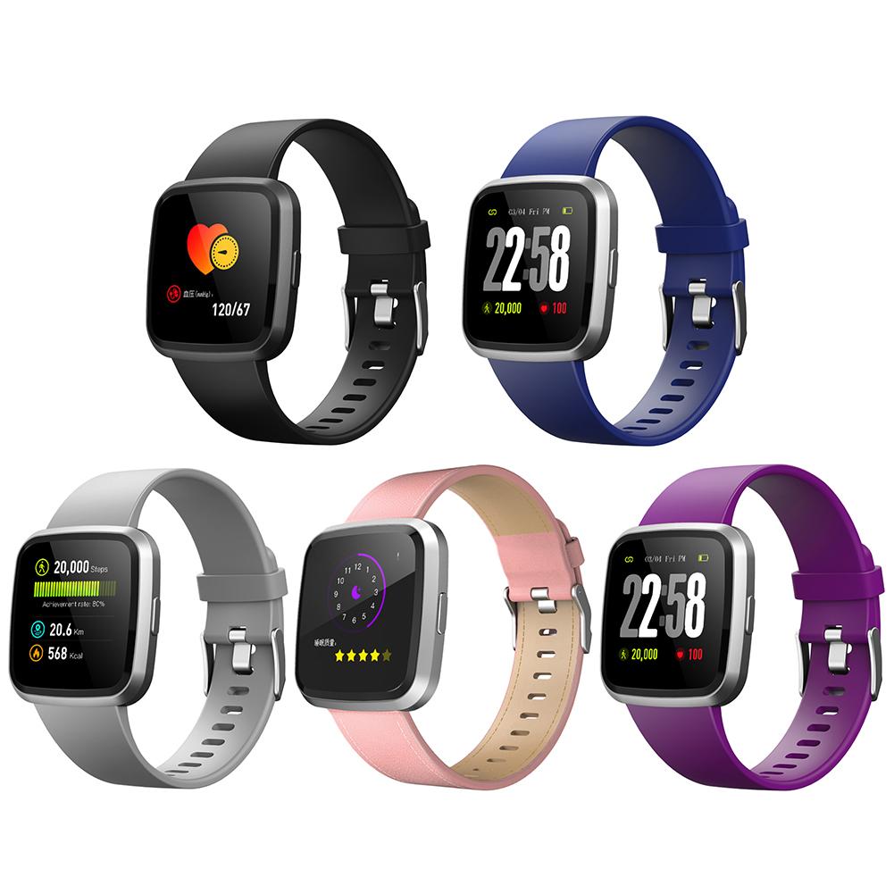 

V12C Touch Screen Smart Bracelet Heart Rate Monitor IP68 Sports Wristband, Black, 501 Original