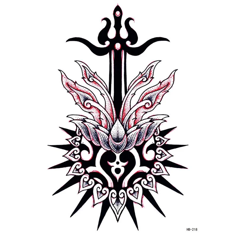 Sdrawing Forest Tattoo Sticker for Men Tiger Wolf Tattoo Death Skull Temporari Tattoo Skeleton Naked Girls Fake Tatoo for Women