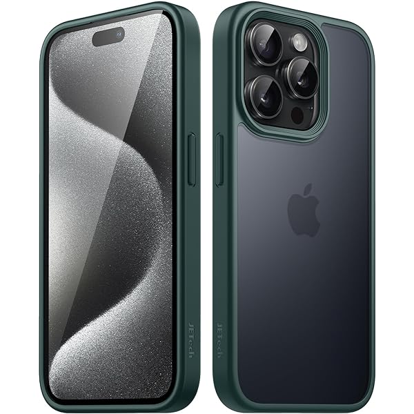 Matte Case for iPhone 15 Pro 6.1-Inch, Shockproof Military Grade Drop Protection