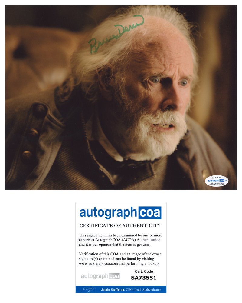 BRUCE DERN SIGNED 8X10 Photo Poster painting AUTOGRAPHED HATEFUL EIGHT  2