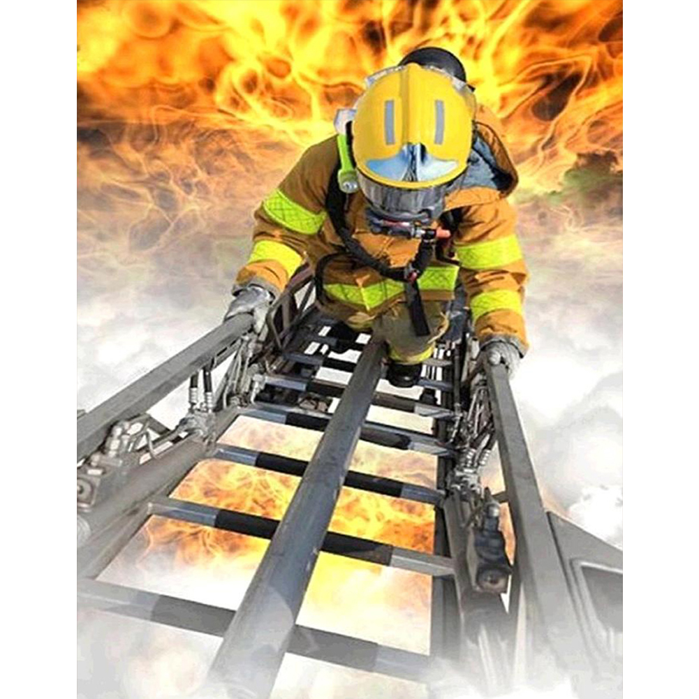 

Ladder Climbing Fireman - Round Drill Diamond Painting - 40*50CM, 501 Original