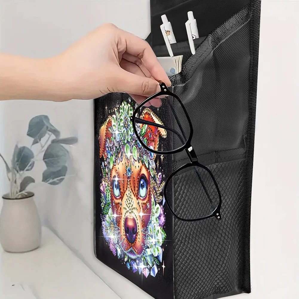 DIY Dog Diamond Painting Storage Bag Diamond Art Sundries Holder Bag