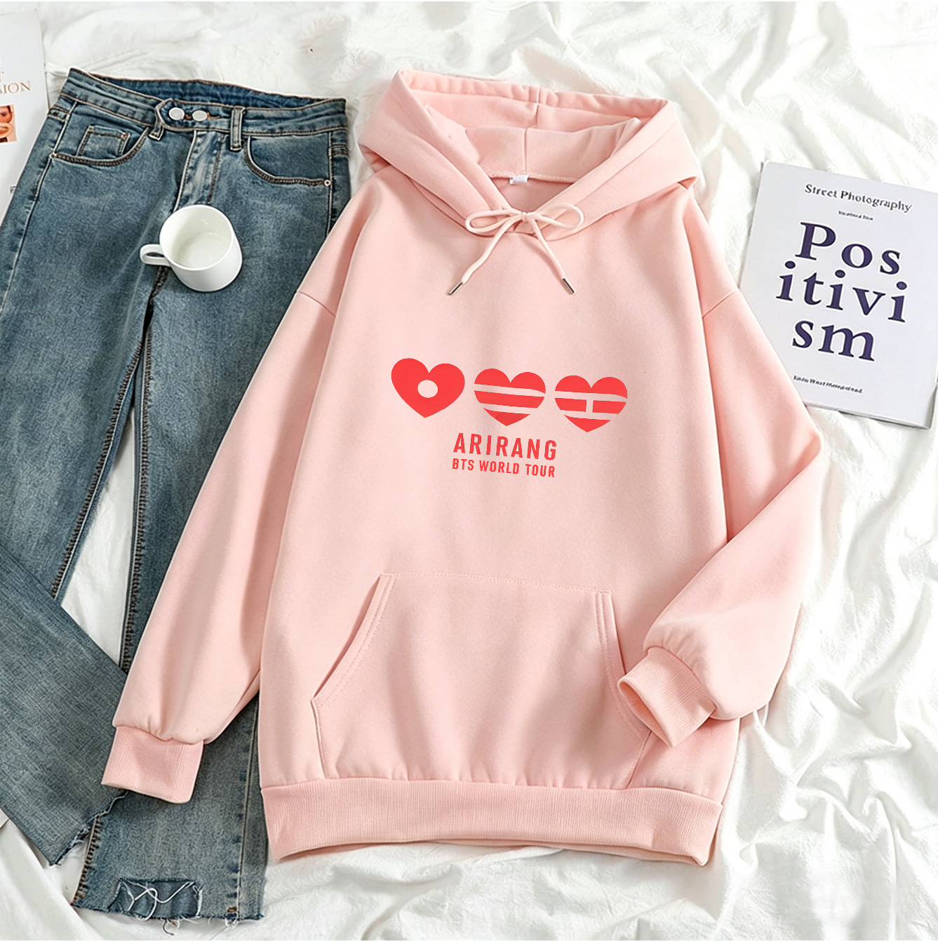 BTS Arirang World Tour Loving Hoodie - Triple Heart Logo