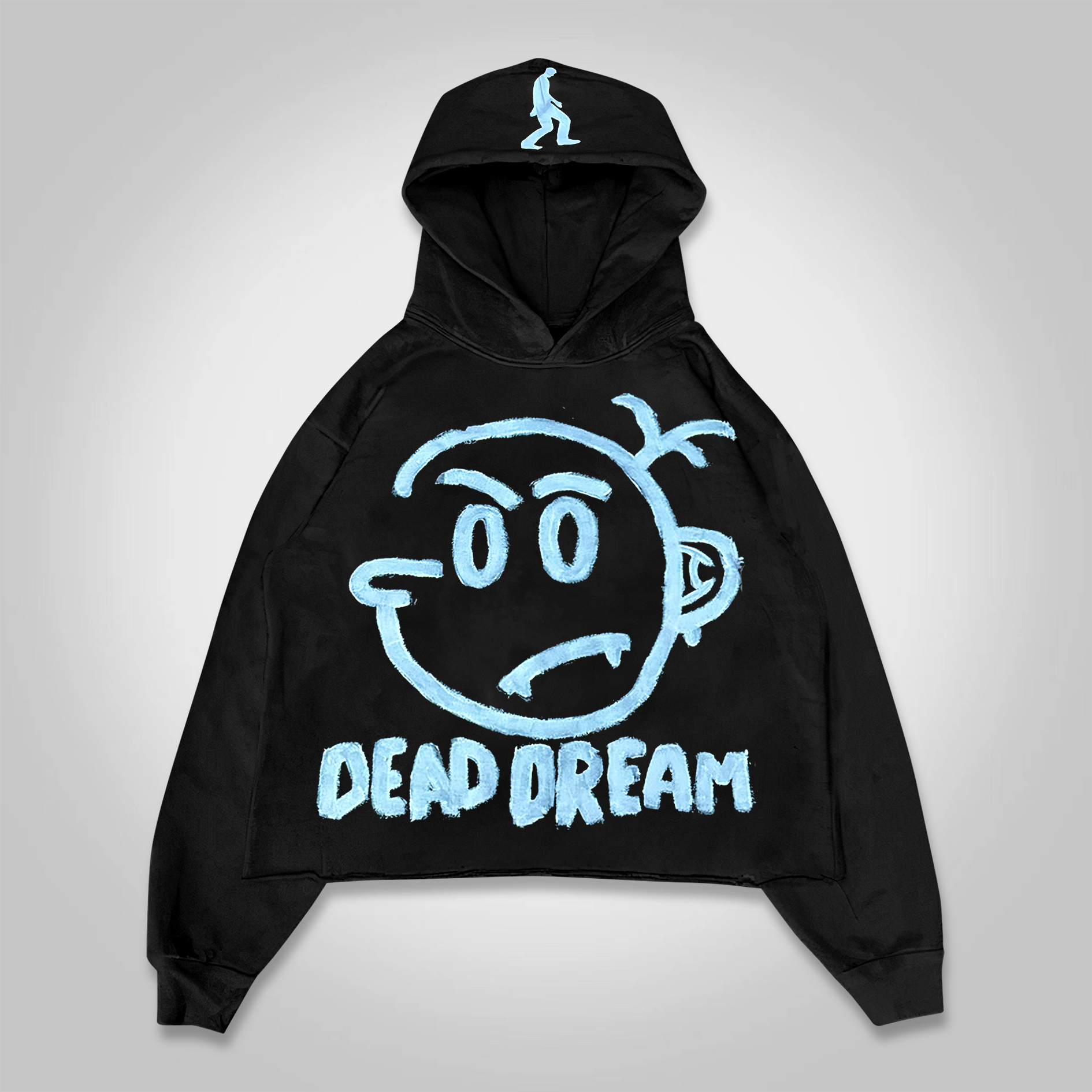 Vintage Street Dead Dreams Graphic Street Cropped Hoodie - SOPULA