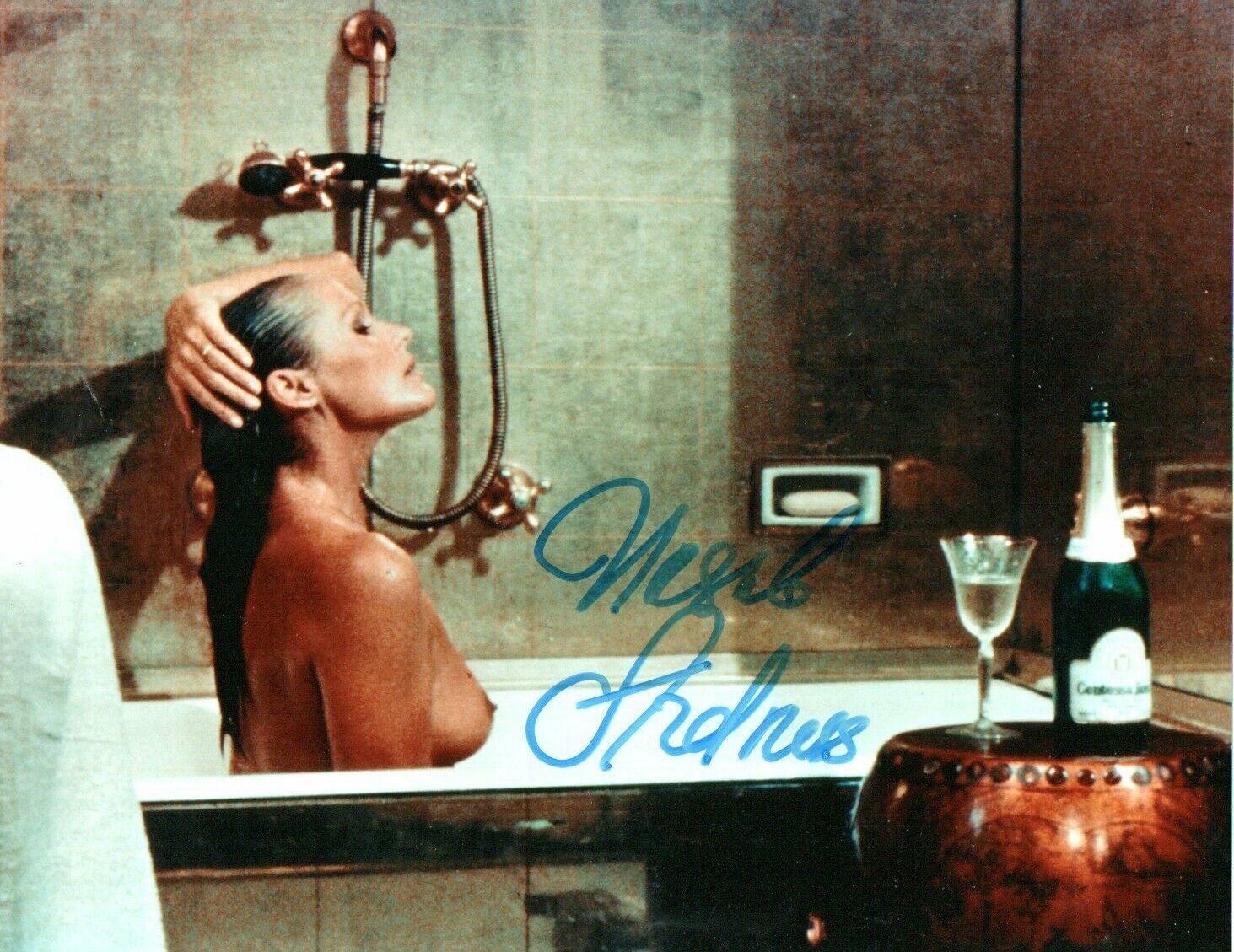 Genuine Hand Signed Ursula Andress Dr No Photo Poster painting 10 x 8 Photo Poster painting  James Bond COA