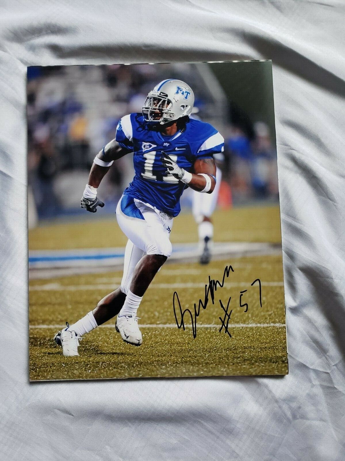 JAMARI LATTIMORE MIDDLE TENNESSEE BLUE RAIDERS SIGNED AUTOGRAPHED 8X10 Photo Poster painting COA