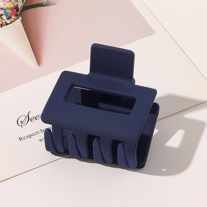 Minimalist Solid Color Plastic Hair Claws