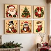 Christmas Needlepoint Kit 14CT Stamped Cross Stitch 30x30cm tapestrymarket