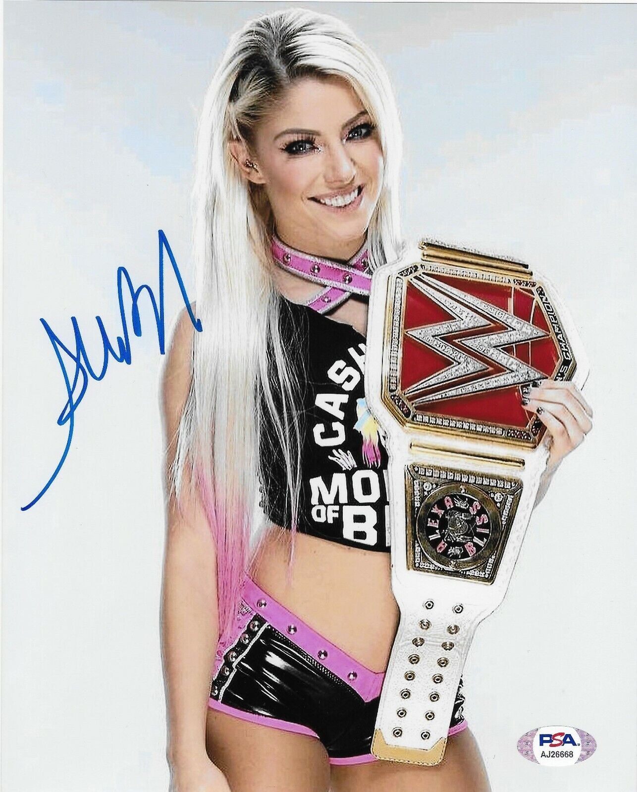 ALEXA BLISS WWE DIVA FIREFLY FUNHOUSE SIGNED AUTOGRAPH 8X10 Photo Poster painting #12 W/ PSA COA