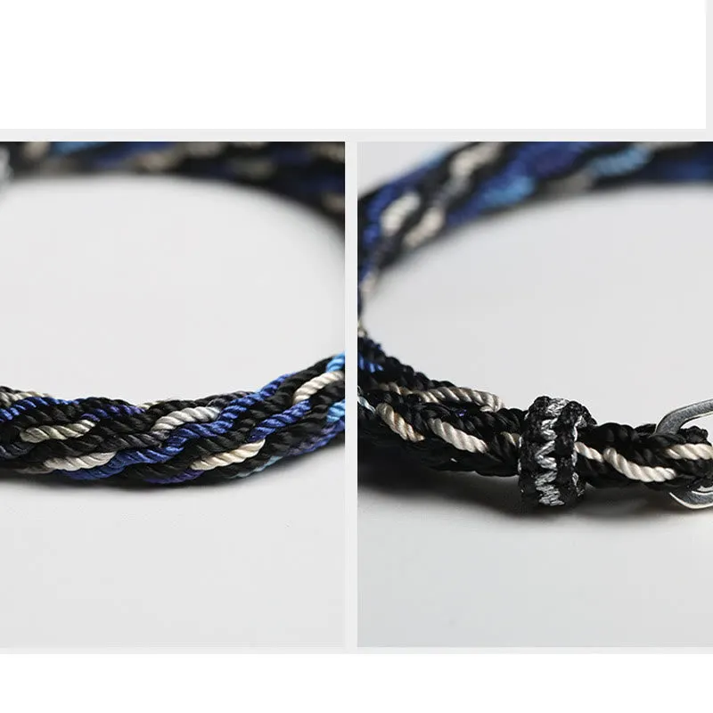 Koi Fish Wealth Reincarnation Knot Braid String Bracelet