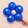 50PCS Aluminum Film 18" Colorful 5 Petals Flower Shaped Balloons Wedding Party Festive Decors