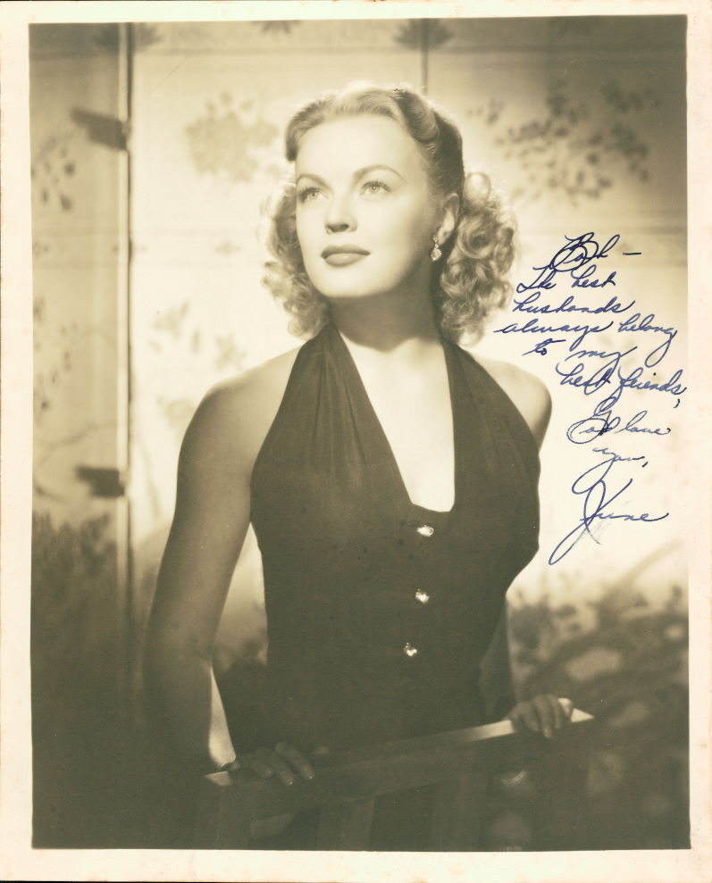 June Havor (Vintage, Inscribed) signed Photo Poster painting COA