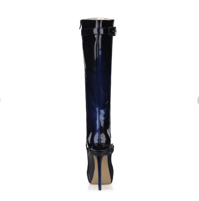Custom Made Stiletto Heel Platform Knee High Boots |FSJ Shoes