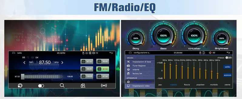 Product Introduction of Universal Single Din Car Stereo with Wireless CarPlay & Android Auto. 6.36 Inch IPS Touch Screen Head Unit with Backup Camera/External Microphone. Car Radio Supports Bluetooth/SWC/FM/USB/TF 14