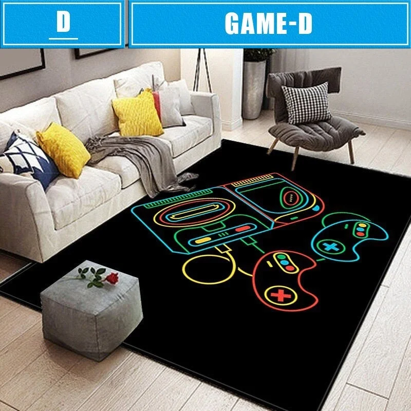 Home Balcony Rug Kid Carpet Game Controller Printed Carpets for Living Room Bedroom Floor Mat Alfombras Grandes Mat  Outdoor Rug 1227-1
