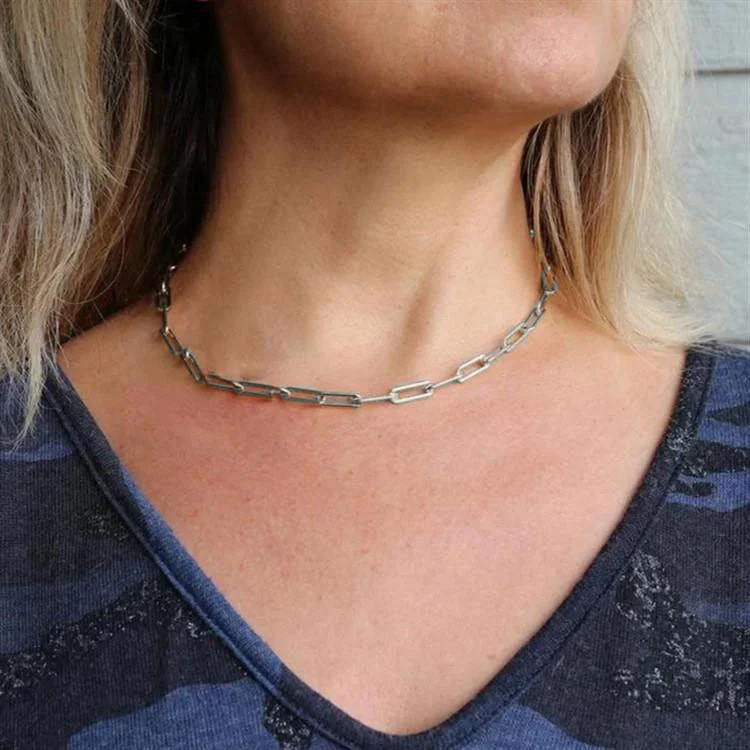 Simple Paper Clip Necklace