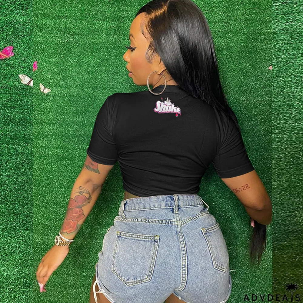 Summer Casual Print T-shirt Top