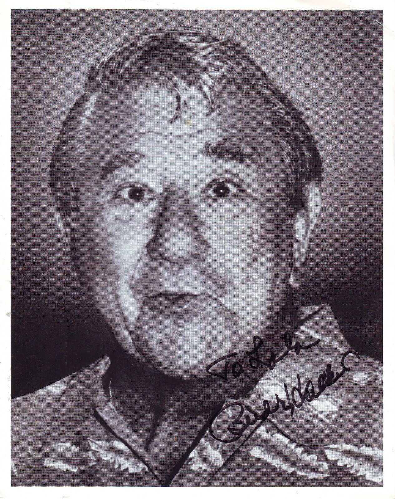 Buddy Hackett (20x25 cm) Original Autographed Photo Poster painting