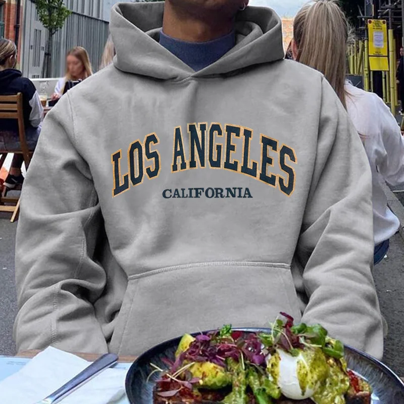 Los Angeles California Print Fashion Men’s Hoodie