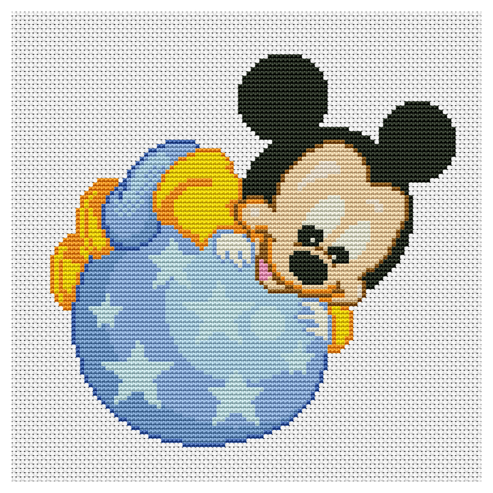 

Cartoon - 11CT Stamped Cross Stitch - 30*30CM, 501 Original