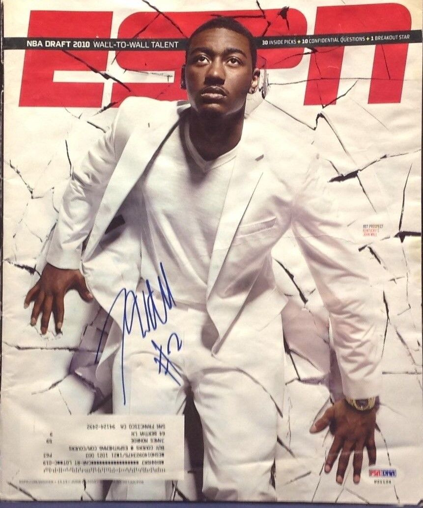 John Wall Signed ESPN Magazine - PSA/DNA # P2124