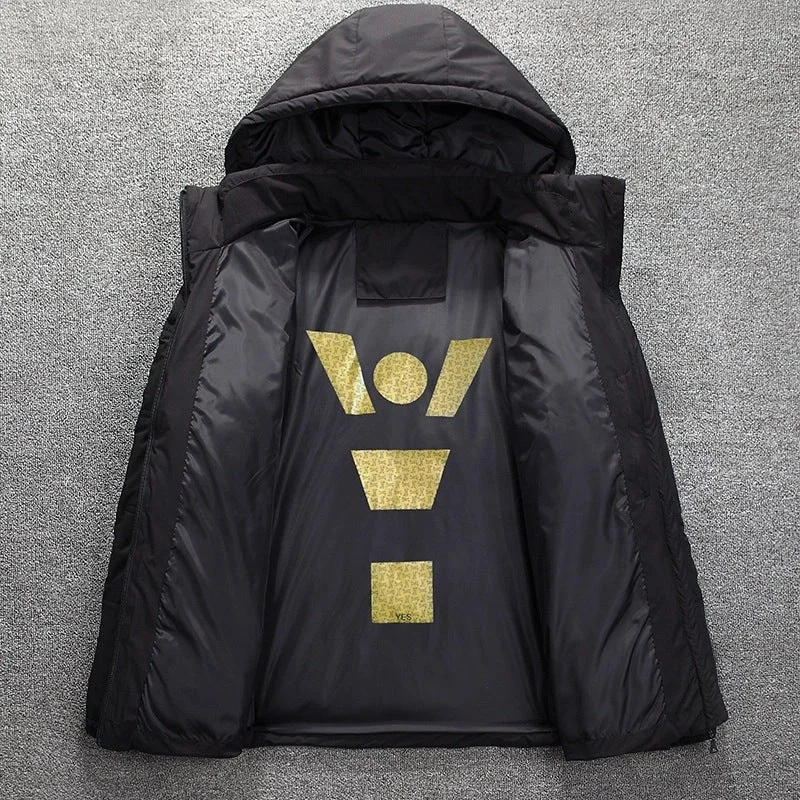 Men's Short Slim Padded Cotton Jacket All Weather Coats