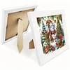 5D DIY Partial Special Shaped Drill Diamond Painting Xmas Snowman With Frame Kit19.2x19.2cm