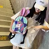 Kid Baby Girls Sequins Unicorn Backpack School Bag Shining Daypack